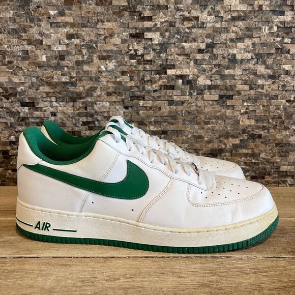 Nike Air Force 1 Leather Pine Green ‘09 Sneakers 315122-134 Men’s Size 14 Rare